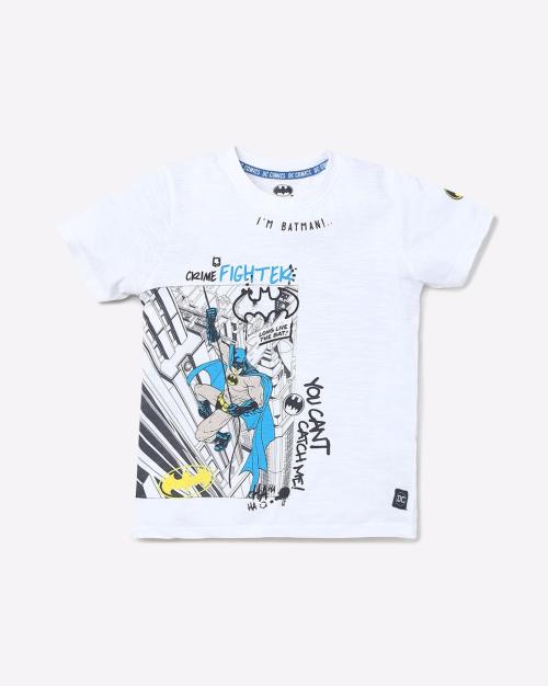 Batman Print Round-Neck T-shirt