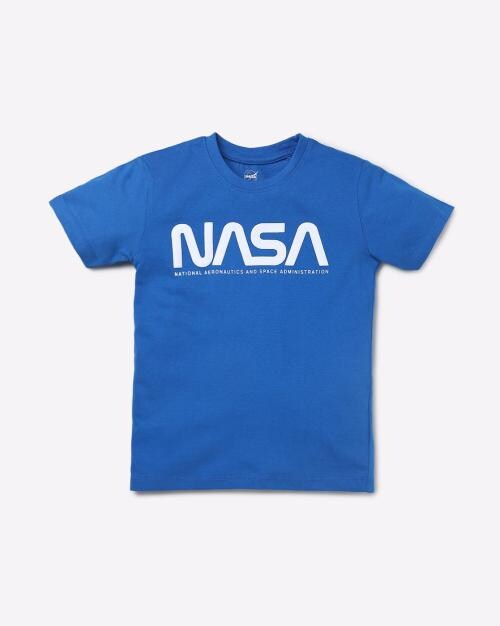 Nasa Print Round-Neck T-shirt