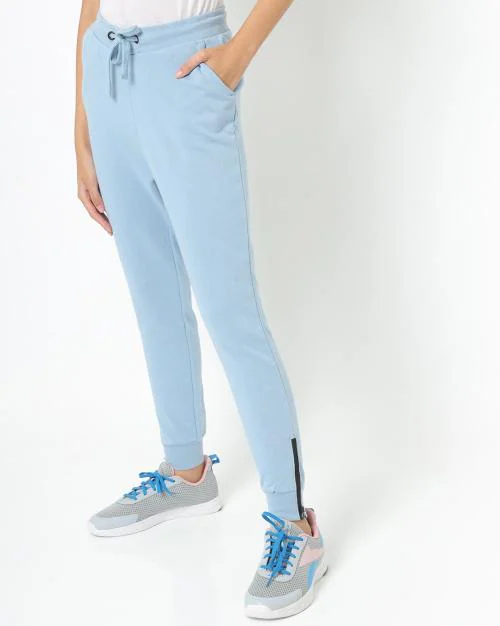 Women Joggers with Zipper Cuffs