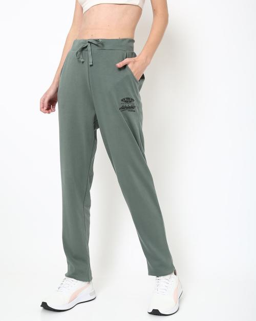 Buy Relaxed Fit Track Pants with Elasticated Drawstring Waist Online at