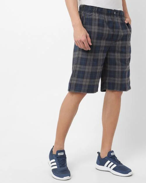 Checked Bermudas with Insert Pockets