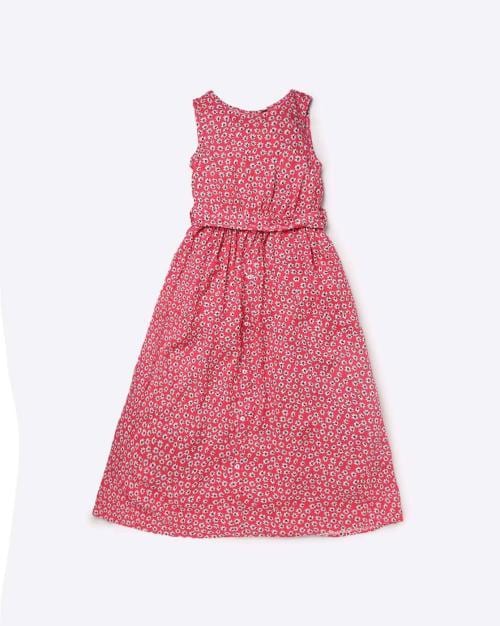 Floral Print A-line Maxi Dress