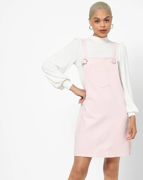 Dungaree Dress with Patch Pocket