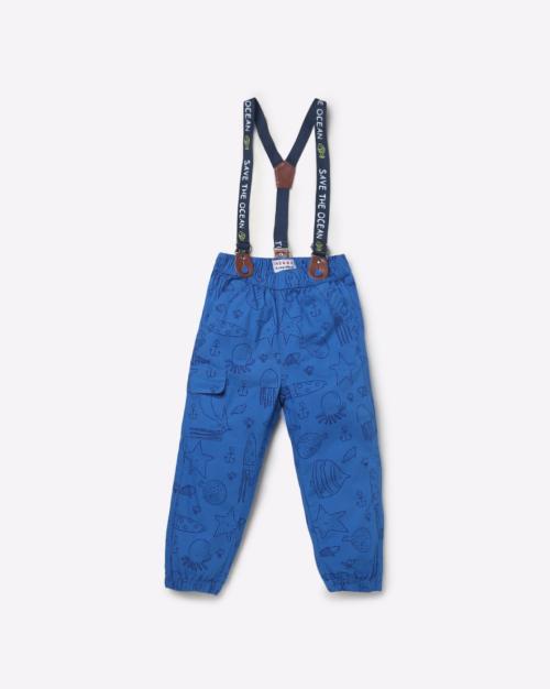 Buy Printed Joggers with Suspenders Online at Best Prices in India