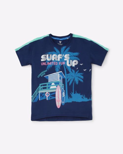 Graphic Print Round-Neck T-shirt