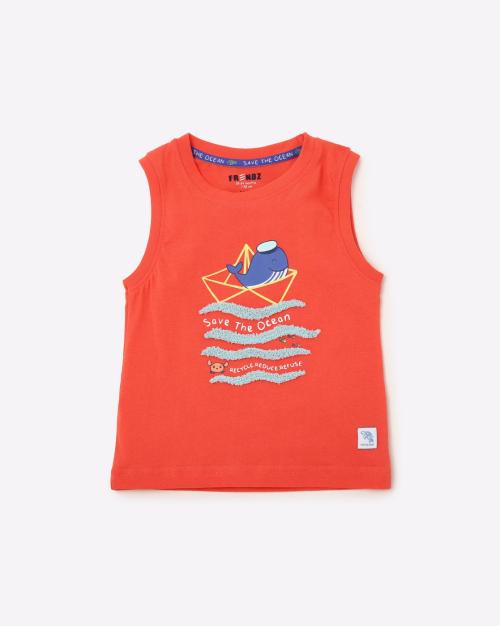 Graphic Print Crew-Neck T-shirt