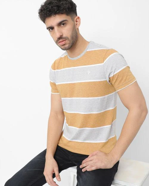 Ult Endonend Rugby Striped Crew-Neck T-shirt