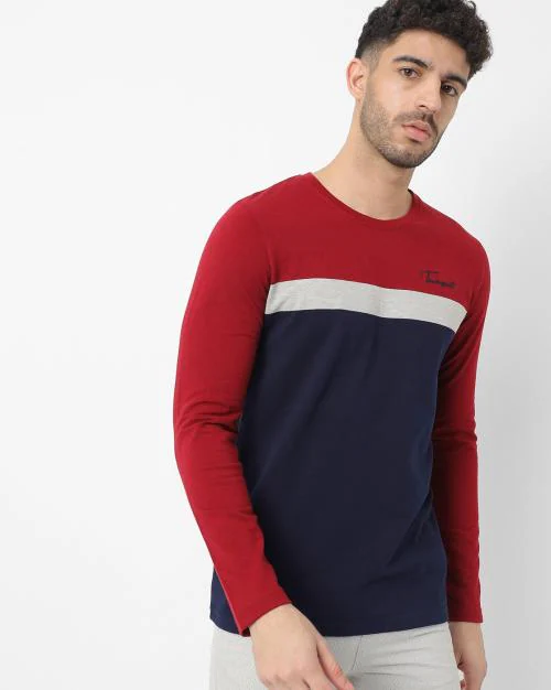 Colorblock Crew-Neck T-shirt