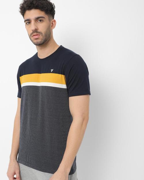 Colorblock Crew-Neck T-shirt