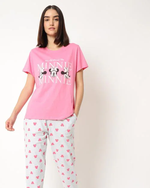Minnie Mouse Print Jogger Set