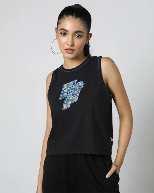 Typographic Print Crew-Neck T-shirt