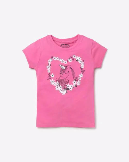 Graphic Print Crew-Neck T-shirt