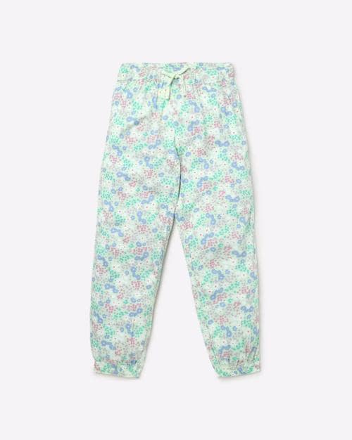 Floral Print Joggers with Elasticated Waist