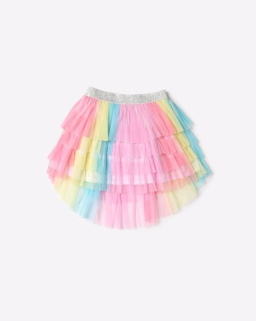 ruched tulle skirt