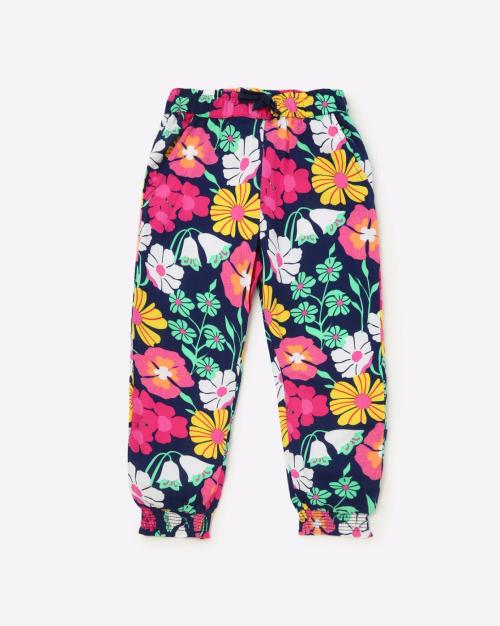 Buy Floral Print Cotton Joggers Online at Best Prices in India JioMart.