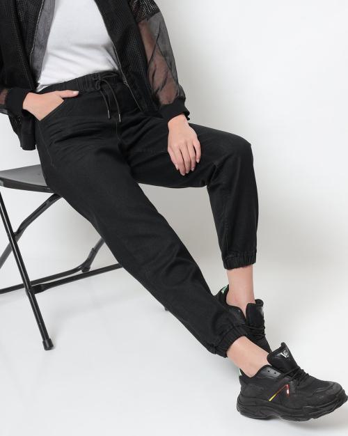 Women Cropped Slim Joggers