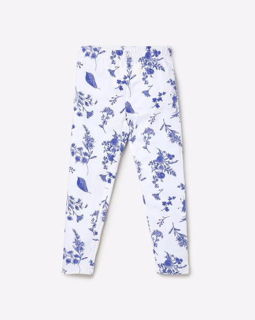 Floral Print Leggings with Elasticated Waist