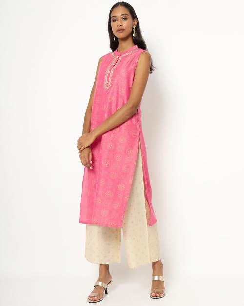 Printed Straight Kurta Set