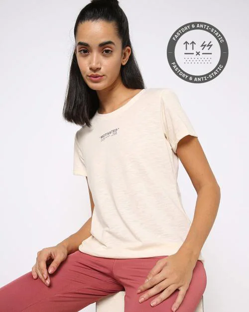 Heathered Crew-Neck T-shirt