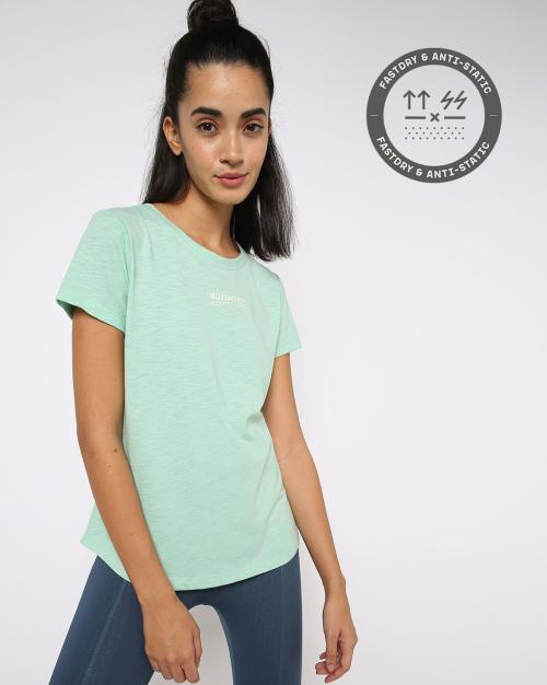 Heathered Crew-Neck T-shirt