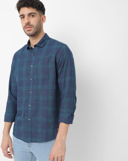 Buy Checked Cotton Shirt Online at Best Prices in India JioMart.