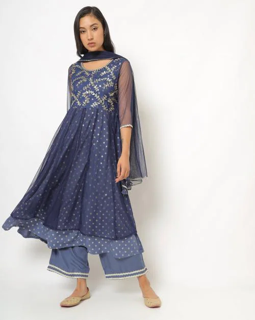 Embellished Anarkali Kurta Set