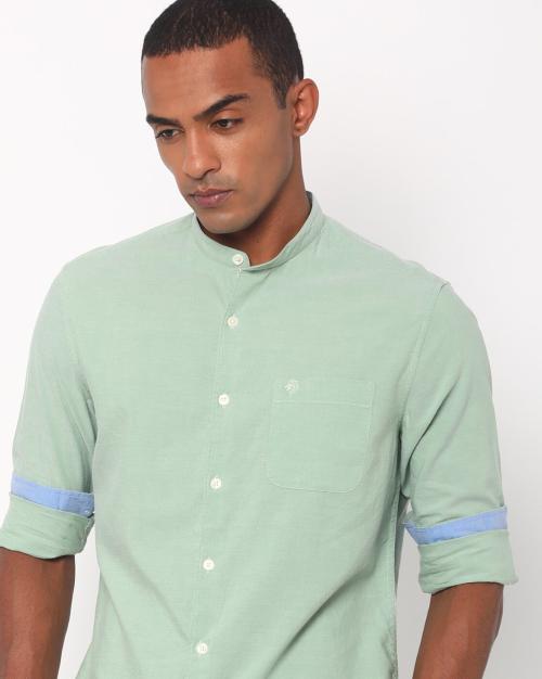 Buy Slim Fit Shirt with Patch Pocket Online at Best Prices in India
