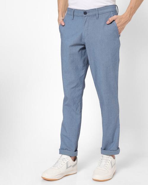 Slim Fit Flat-Front Trousers