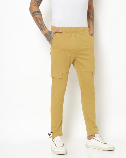 Buy LowRise Cargo Pants with Elasticated Waistband Online at Best