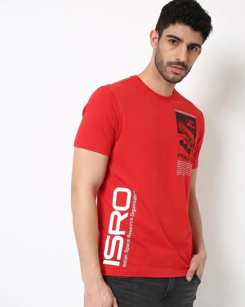 ISRO X A47 Printed Crew-Neck T-shirt