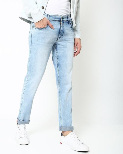 Light-Wash Skinny Jeans