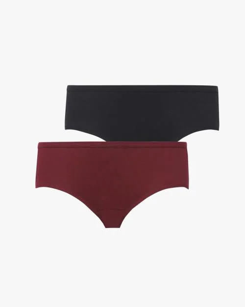 Buy Pack of 2 Cotton Mid Rise Hipster Panty Online at Best Prices in