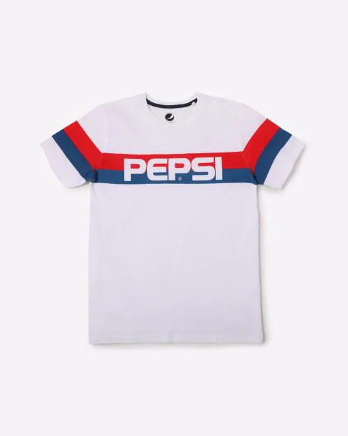 Pepsi Graphic Print Crew-Neck T-shirt