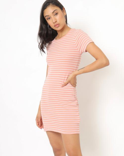Buy Women Striped Tshirt Dress Online at Best Prices in India JioMart.