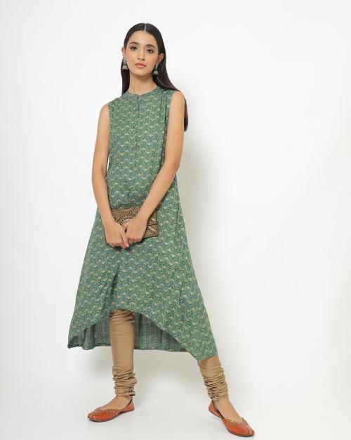 Floral Print A-line Dress