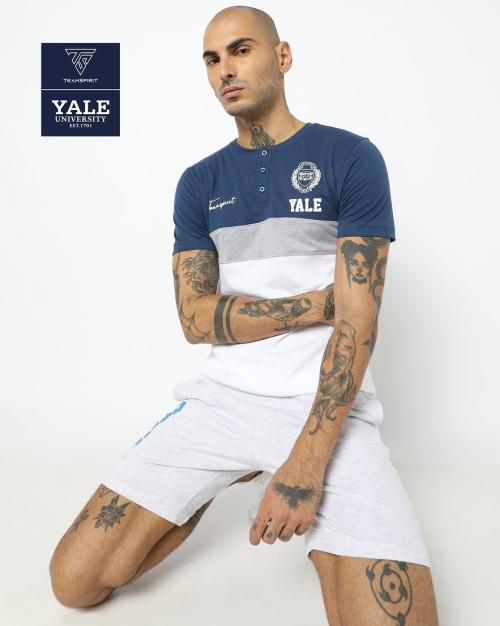 Logo Print Henley T-shirt