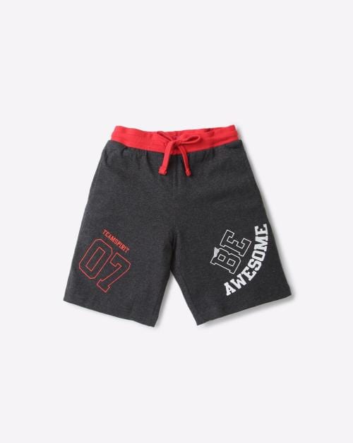 Typographic Print Shorts