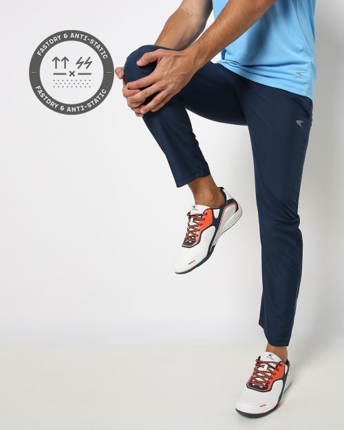 Straight Track Pants with Elasticated Waist