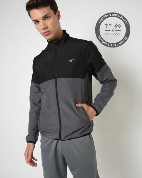 Colourblock Zip-Front Track Jacket
