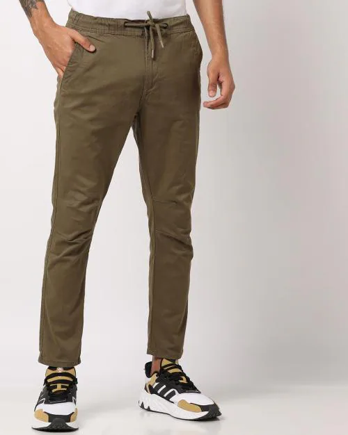 Chinos with Drawstring Fastening