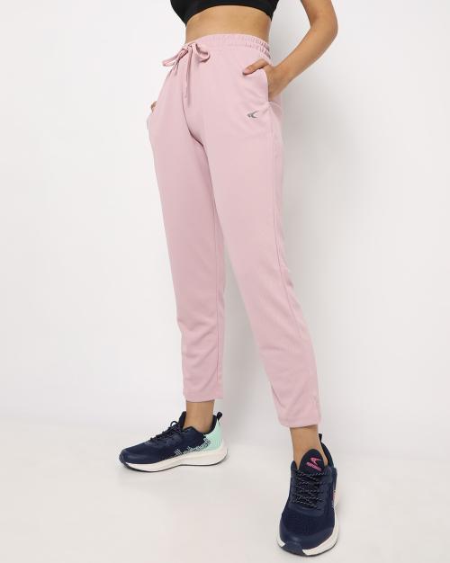 Logo Print Track Pants with Insert Pockets