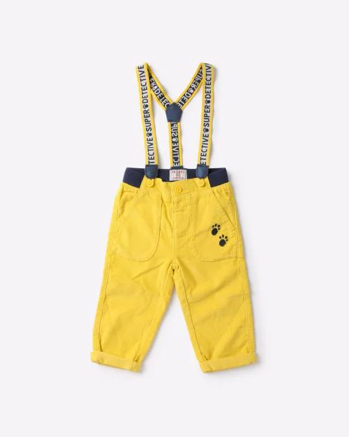Corduroy Pants with Suspenders