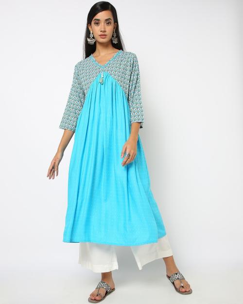 Panelled Flared Kurta