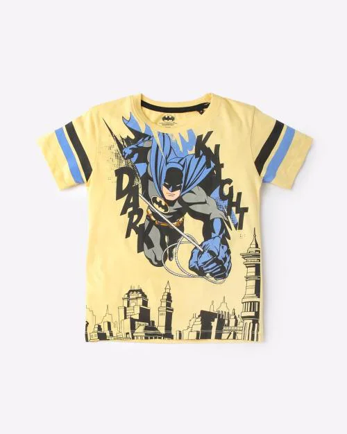 Batman Print Round-Neck T-shirt