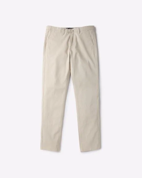 Boys Flat-Front Trousers with Insert Pockets