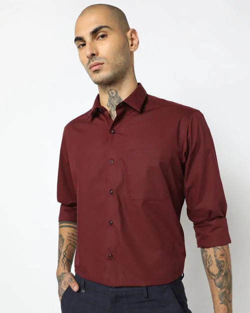 Shirt with Patch Pocket