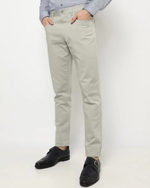 Tapered Fit Mid-Rise Chinos