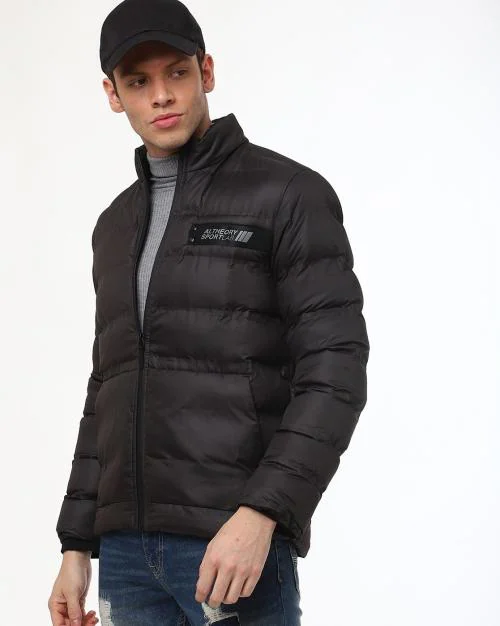 Zip-Front Puffer Jacket