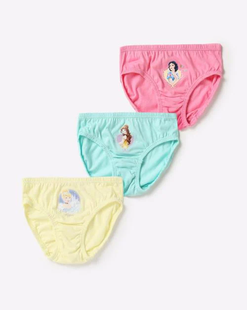 Pack of 3 Printed Hipster Panties with Concealed waist