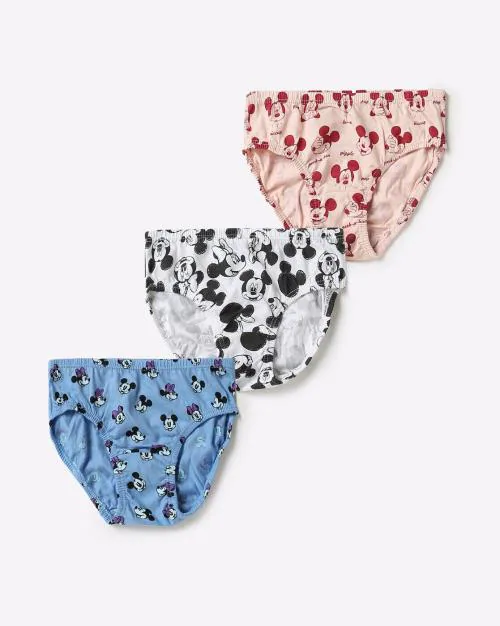 Pack of 3 Printed Hipster Panties with Concealed waist